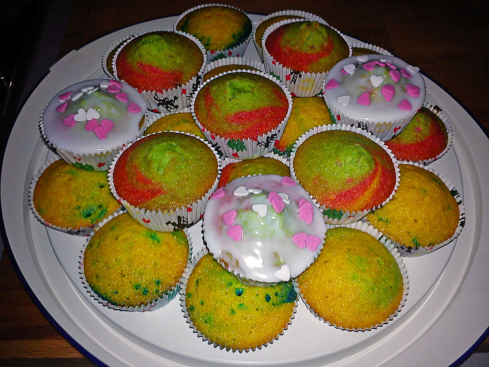 Bunte Muffins von DasLau | Chefkoch.de