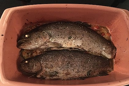 Kräuterforelle auf mediterranem Sommergemüse 5