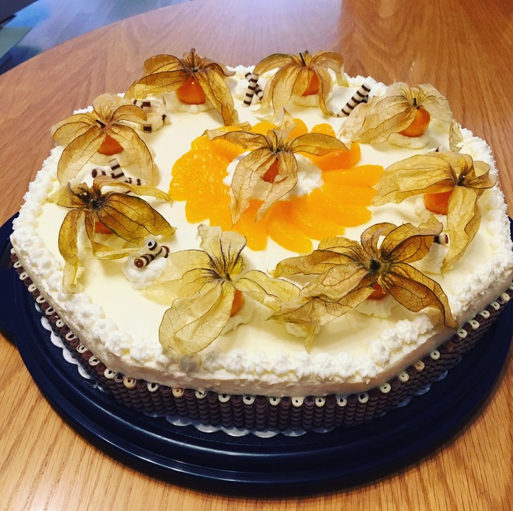 Käse - Sahne - Torte mit Mandarinen von Sa-Su8 | Chefkoch.de