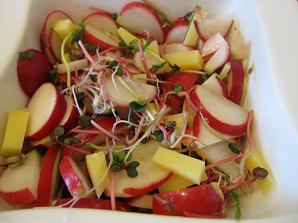 Radieschen - Kresse - Salat mit Leberkäse von Wüstensohn | Chefkoch.de