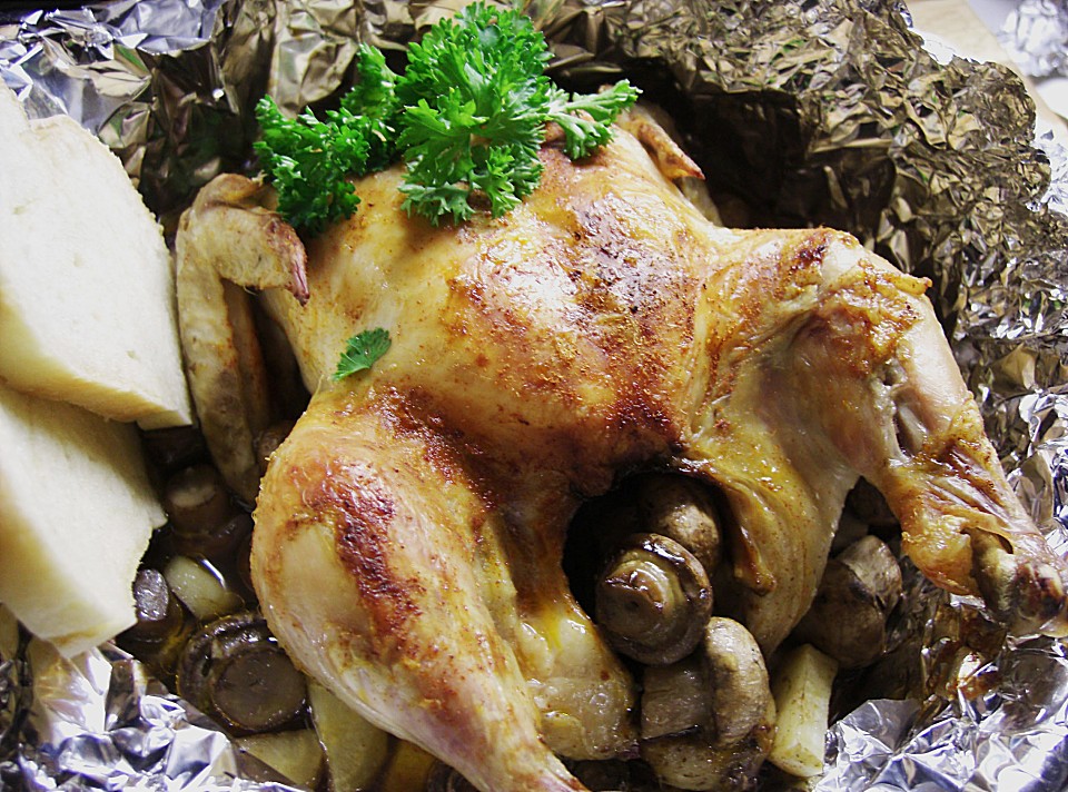 Hähnchen in Alufolie von UschiG Chefkoch.de