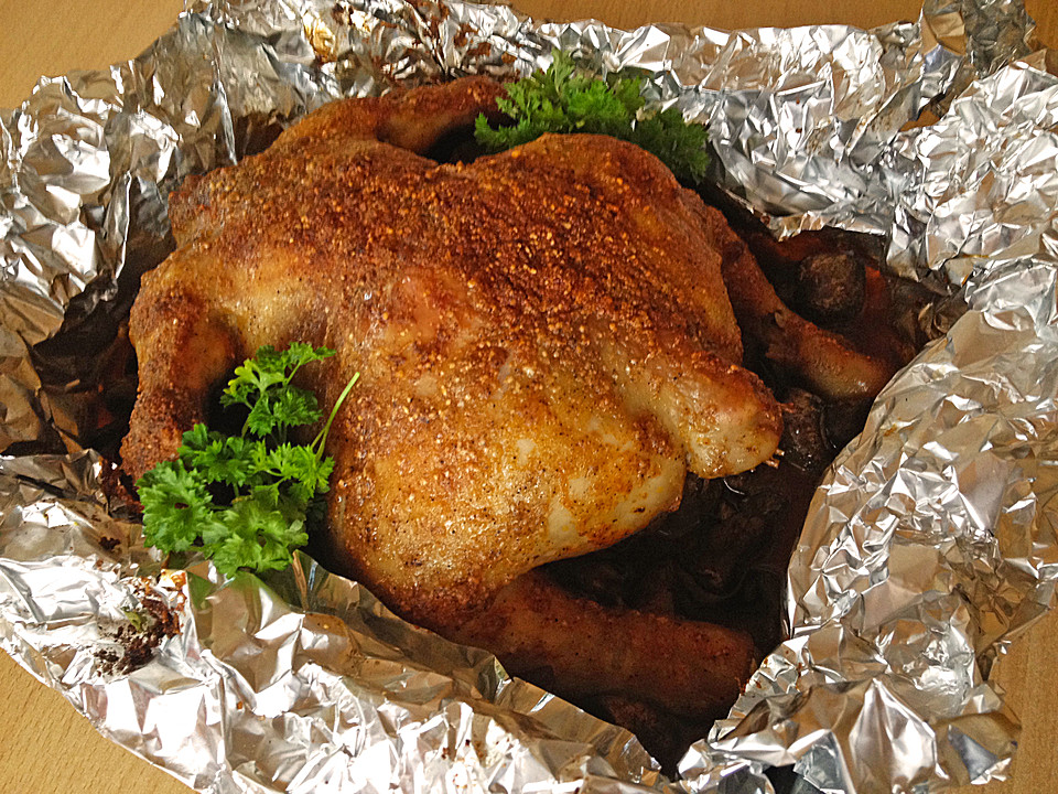 Hähnchen in Alufolie von UschiG Chefkoch.de