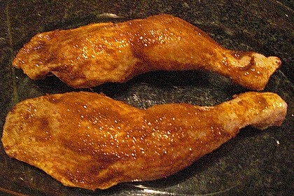 Knusprige Hähnchenkeulen / Hähnchenschenkel aus dem Ofen 128