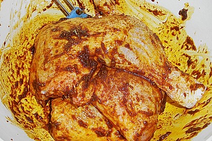 Knusprige Hähnchenkeulen / Hähnchenschenkel aus dem Ofen 132