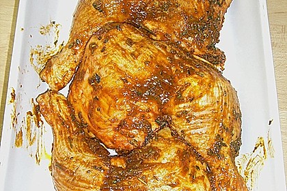 Knusprige Hähnchenkeulen / Hähnchenschenkel aus dem Ofen 126
