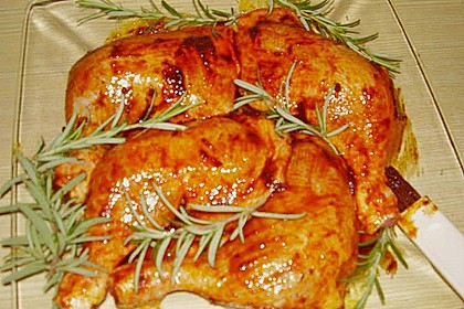 Knusprige Hähnchenkeulen / Hähnchenschenkel aus dem Ofen 83