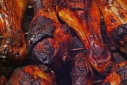 Knusprige Hähnchenkeulen / Hähnchenschenkel aus dem Ofen 120