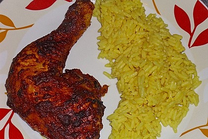 Knusprige Hähnchenkeulen / Hähnchenschenkel aus dem Ofen 42