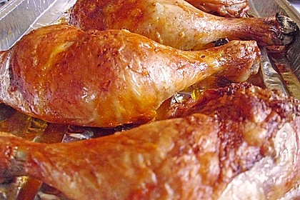 Knusprige Hähnchenkeulen / Hähnchenschenkel aus dem Ofen 32