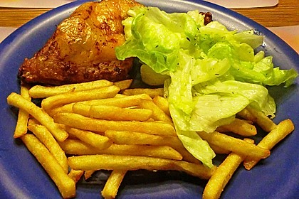Knusprige Hähnchenkeulen / Hähnchenschenkel aus dem Ofen 30