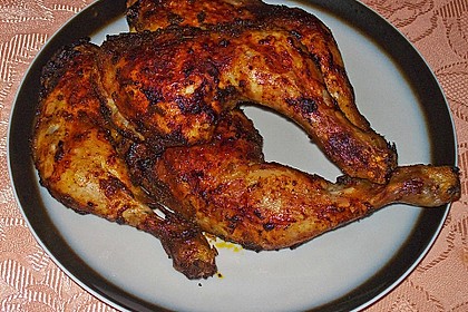 Knusprige Hähnchenkeulen / Hähnchenschenkel aus dem Ofen 62
