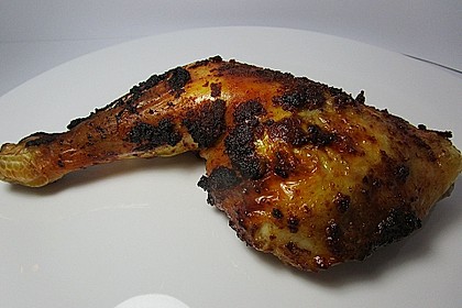 Knusprige Hähnchenkeulen / Hähnchenschenkel aus dem Ofen 86
