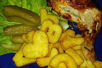 Knusprige Hähnchenkeulen / Hähnchenschenkel aus dem Ofen 80