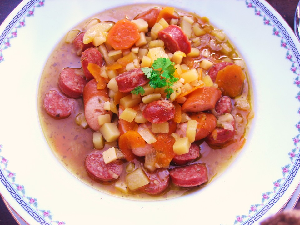 Möhreneintopf mit Mettenden von heidi291177 | Chefkoch.de