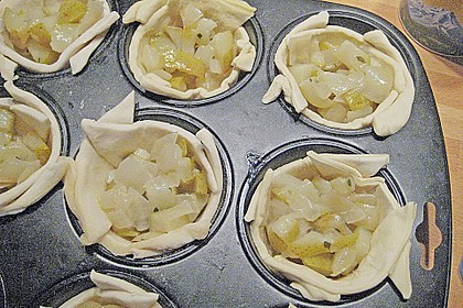 Herzhafte Tartelettes mit Apfel 7