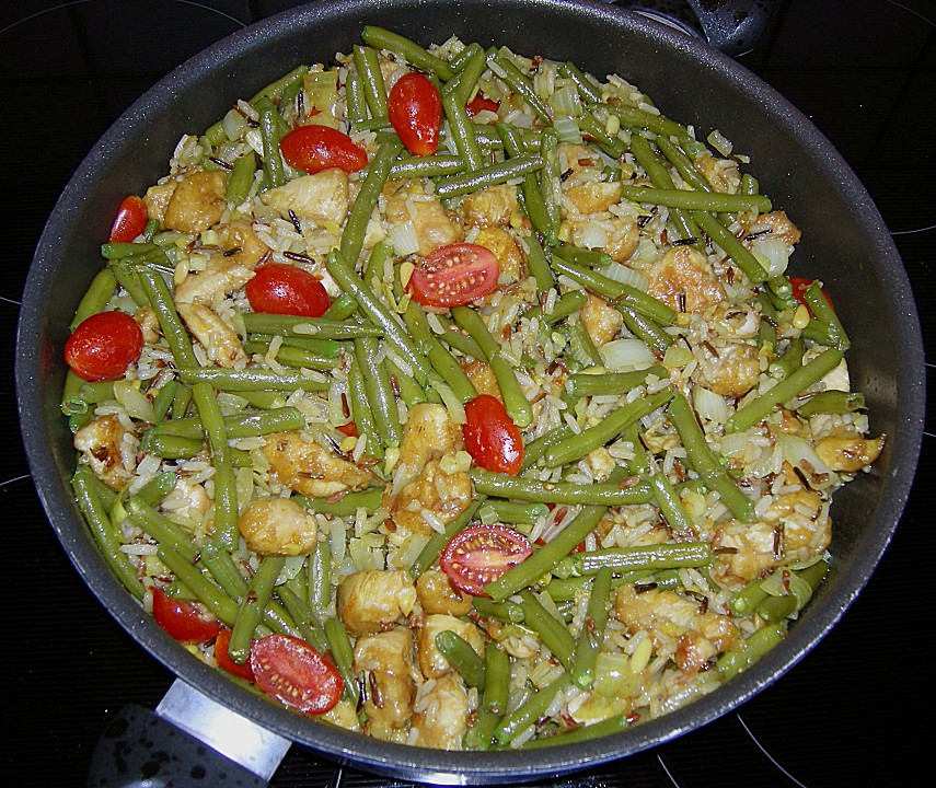 Fried Rice mit Hähnchen und Bohnen von Sasima | Chefkoch.de