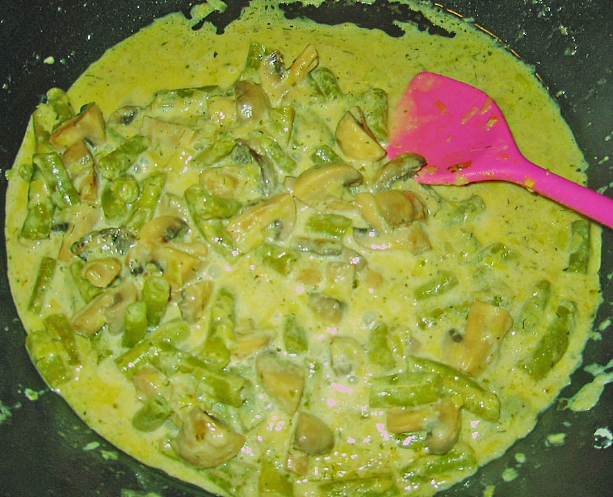 Fisolen mit Champignons von LATITIA | Chefkoch.de