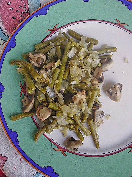 Fisolen mit Champignons von LATITIA | Chefkoch.de
