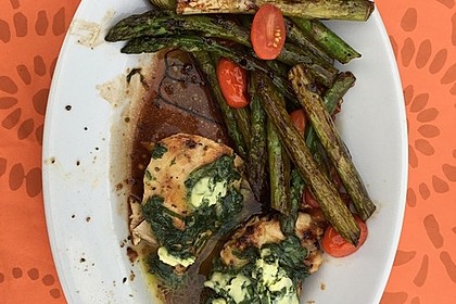Gebratener grüner Spargel 16