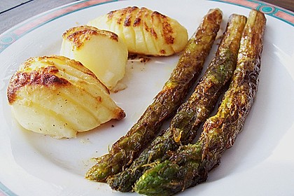 Gebratener grüner Spargel 4