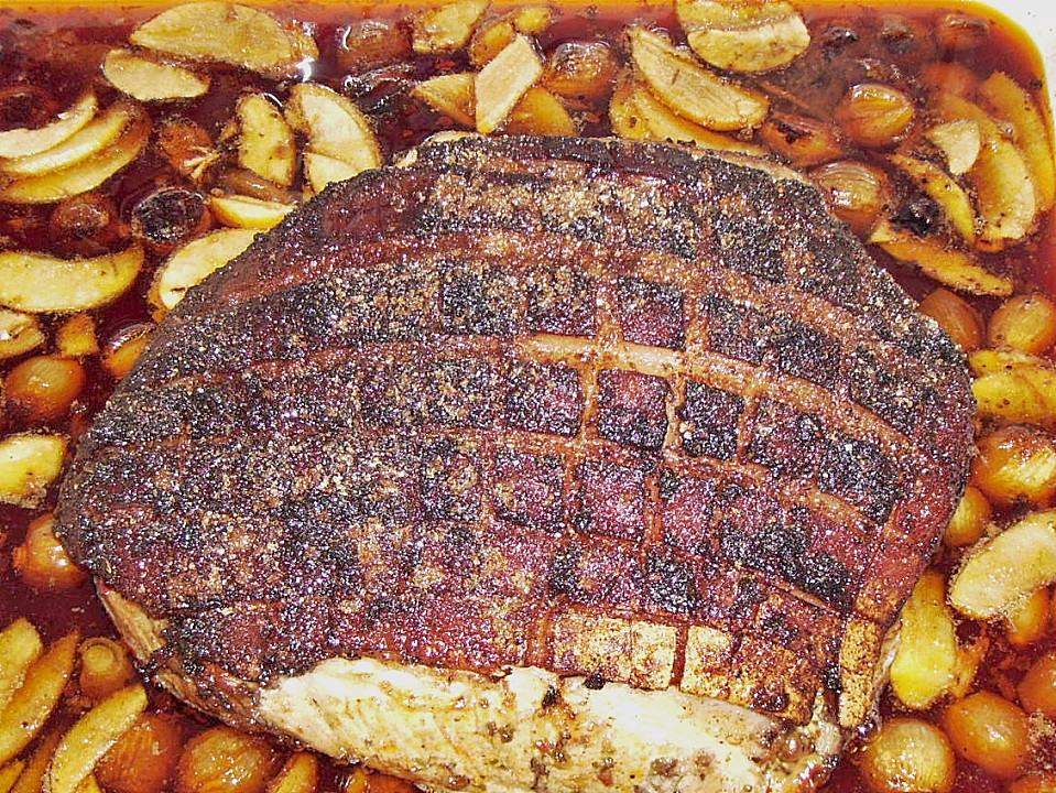 Krustenbraten mit Balsamico Schalotten von Sivi Chefkoch.de
