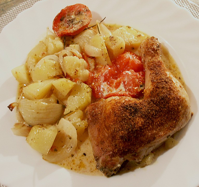 Gegrilltes Hähnchen mit Gemüse von romilly | Chefkoch.de