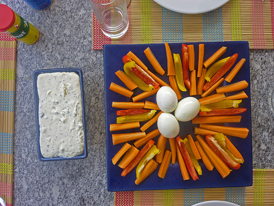low carb dip für gemüse
