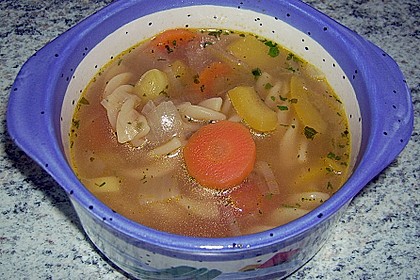 15 Minuten Gemüse-Nudel-Suppe 48