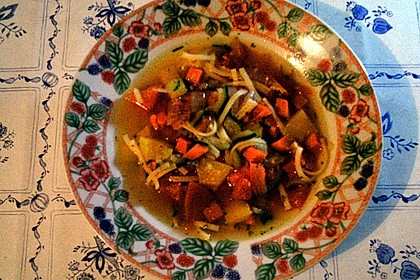 15 Minuten Gemüse-Nudel-Suppe 87