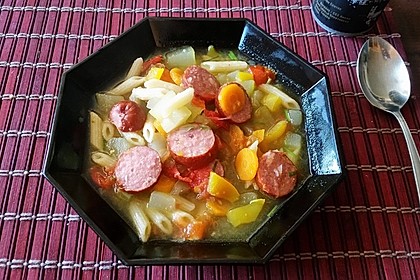 15 Minuten Gemüse-Nudel-Suppe 12