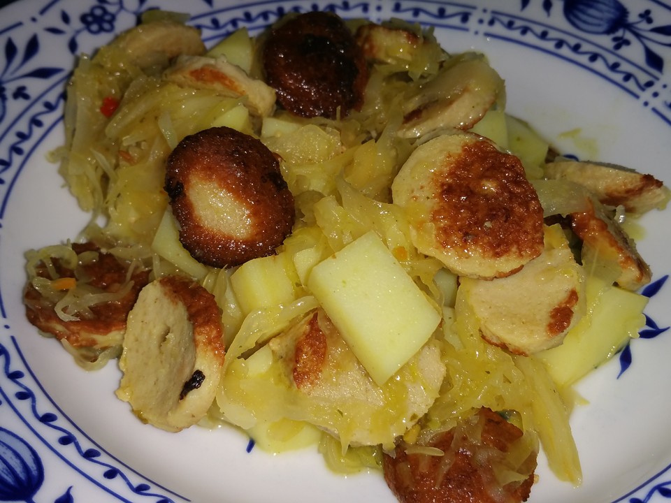 Bratwurst-Sauerkraut-Pfanne von Annett77 | Chefkoch.de