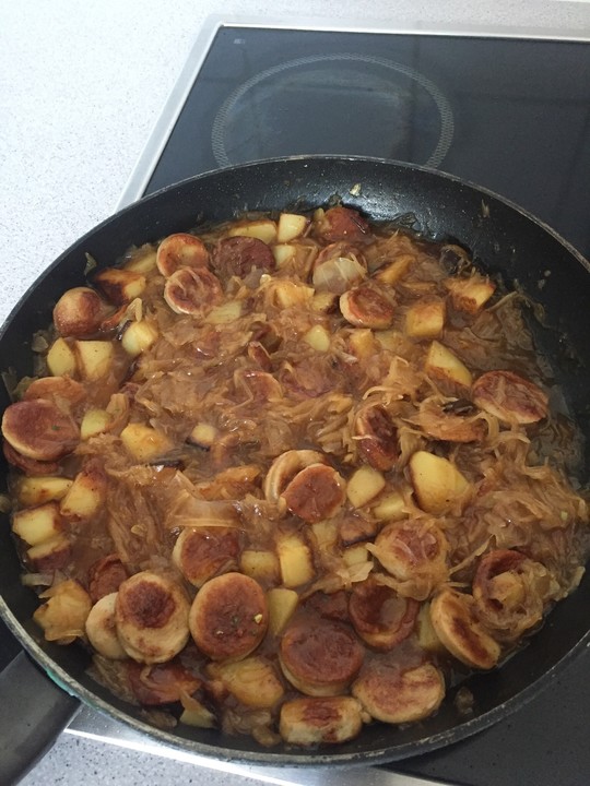 BratwurstSauerkrautPfanne von Chefkoch.de