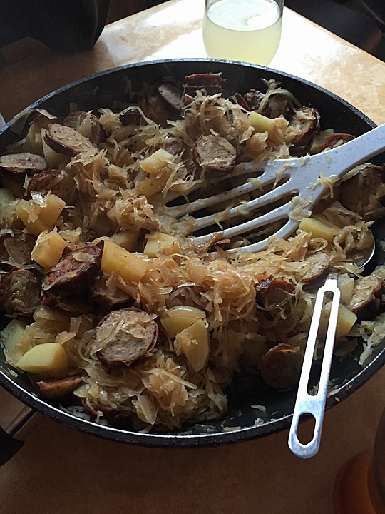 BratwurstSauerkrautPfanne von Chefkoch.de