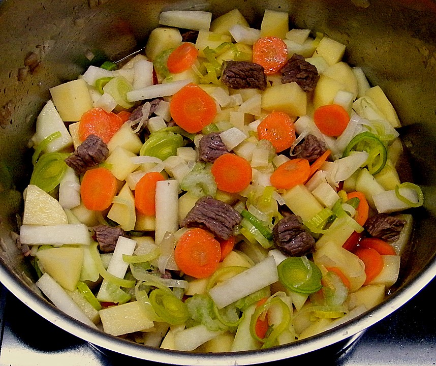 Deftige Kartoffelsuppe mit Klünkerle und Fleisch | Chefkoch.de