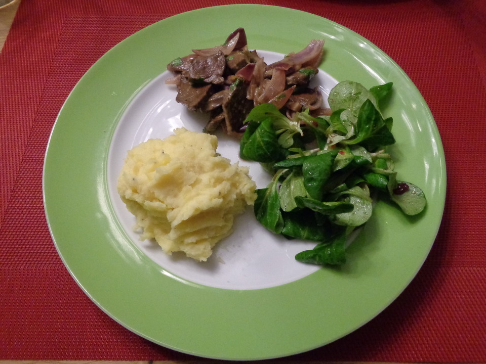 Leber mit roten Zwiebeln von plumbum | Chefkoch.de
