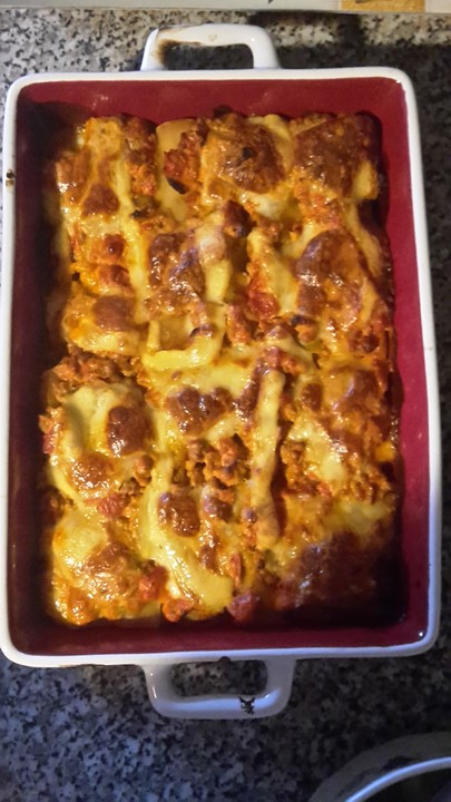 Cannelloni mit Hackfleisch - Frischkäse - Füllung von lilasonne ...