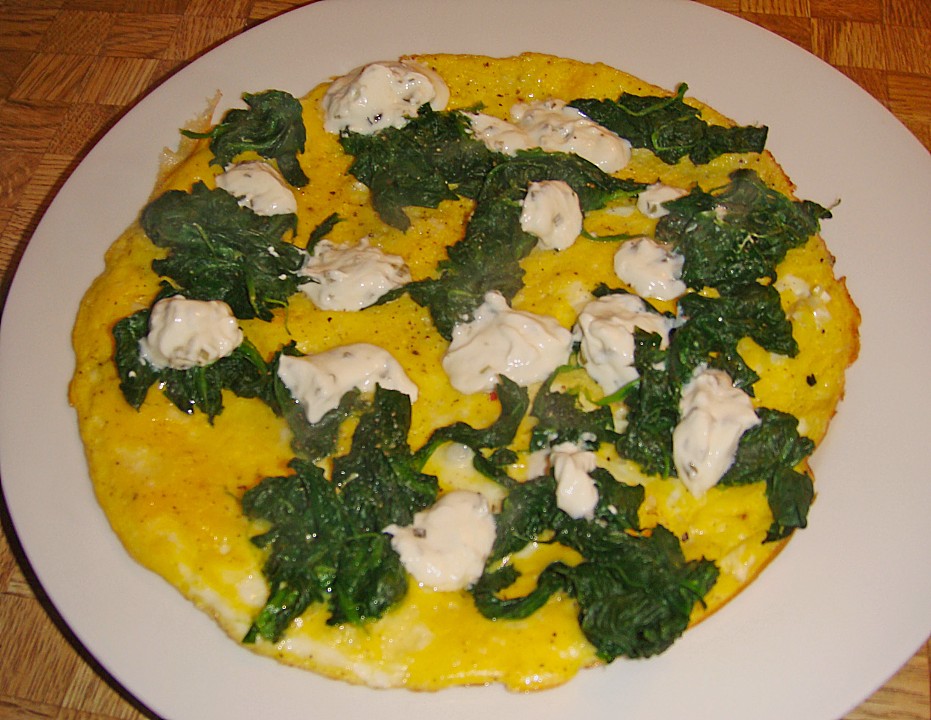 Spinat - Omelette mit Frischkäse von CosmicChrissy | Chefkoch.de