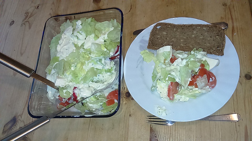 Eisbergsalat mit Tomaten und Mozzarella von Nicky0110 | Chefkoch.de