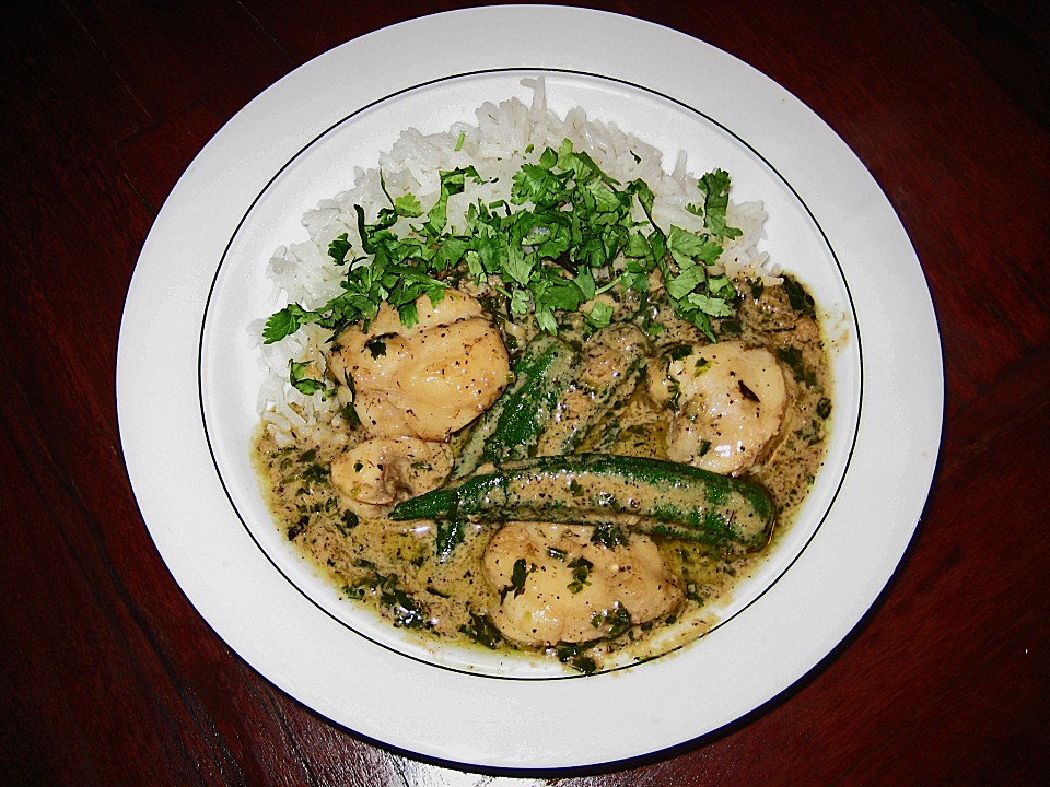 Grünes Thai - Curry mit Seeteufel und Okraschoten von Dorry | Chefkoch.de