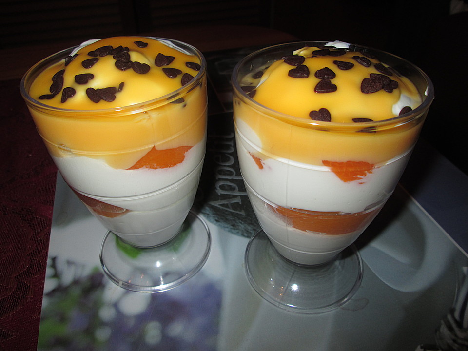 Quark - Schmand - Dessert mit Mandarinen von shiela97 | Chefkoch.de
