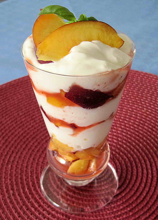 Pfirsich Dessert Pfirsich Dessert
