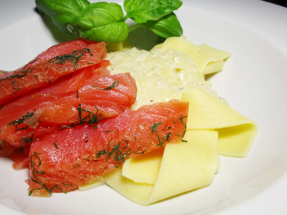 Bandnudeln mit Lachs von plumbum | Chefkoch.de