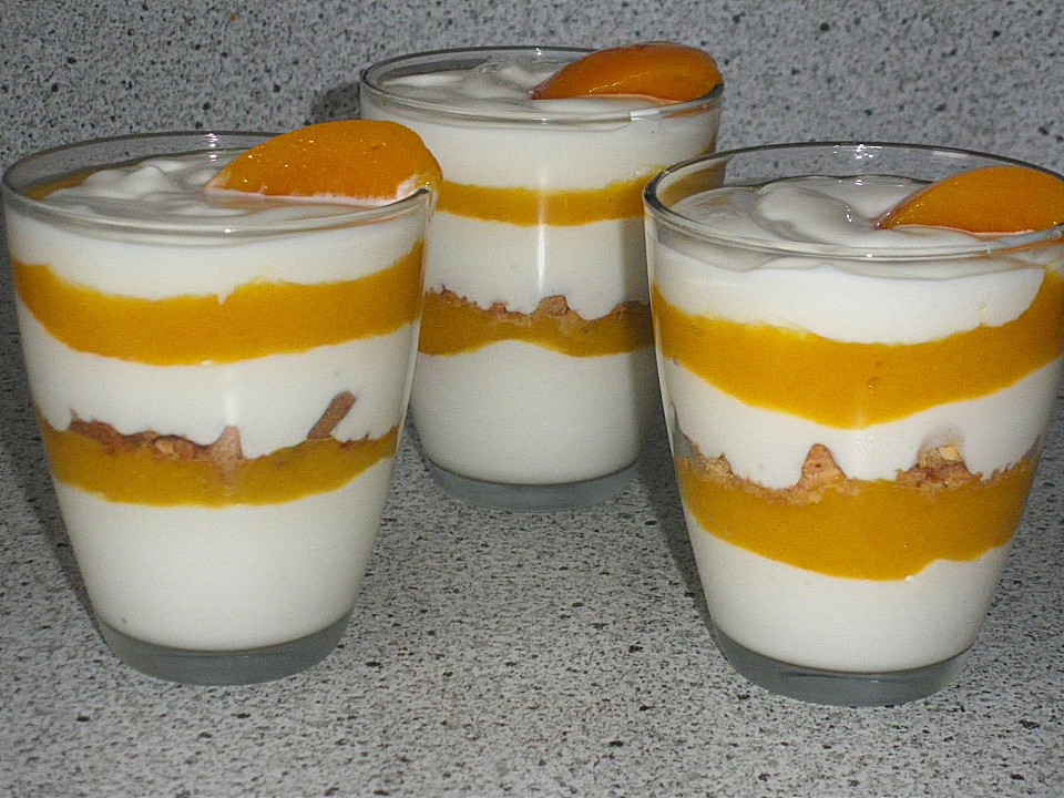 Dessert Im Glas Mit Mascarpone Und Pfirsichen - information online