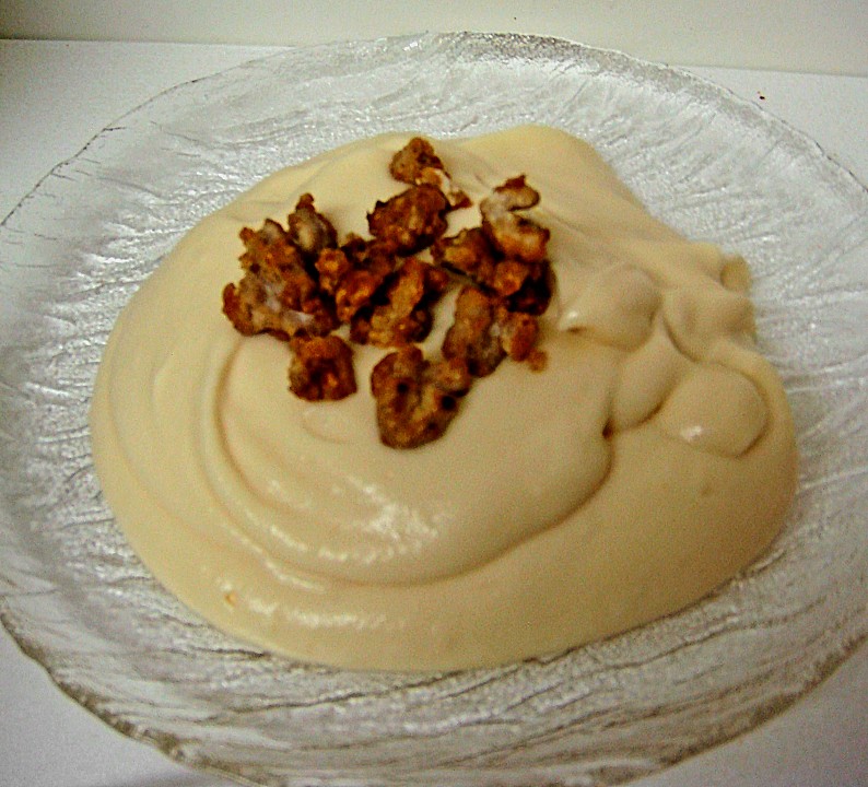 Gebrannte Creme mit Walnusskrokant von Happiness | Chefkoch.de