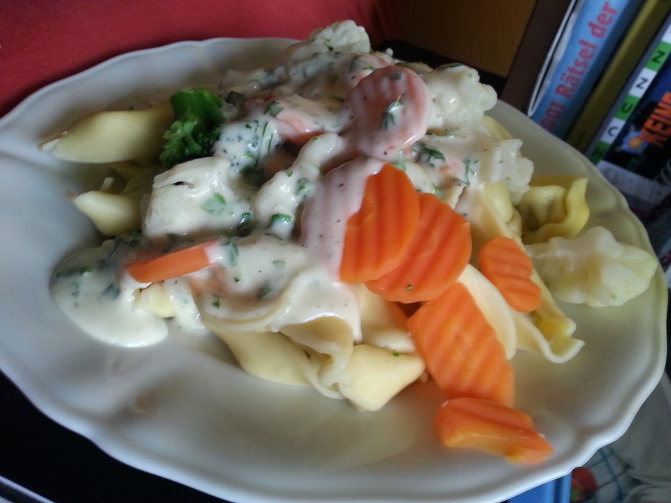 Tortellini mit Kaisergemüse - Käsesoße von pechmarie82 | Chefkoch.de