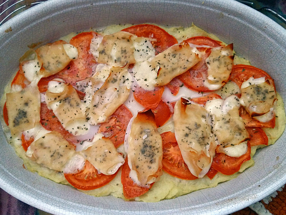 Tomaten - Mozzarella - Püree - Auflauf von rumpelabend | Chefkoch.de