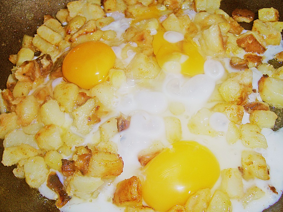 Bratkartoffeln mit Ei von fensterfisch | Chefkoch.de