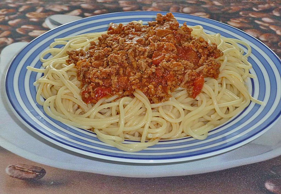 Spaghetti mit Fleisch-Tomaten-Sauce Bild