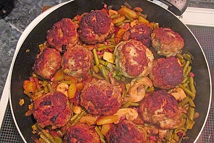 Feuervogels Buletten-Bohnen Pfanne 5