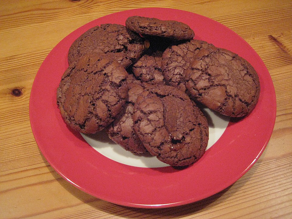 Schokoladen - Cookies mit Karamellkern von gedeon | Chefkoch.de